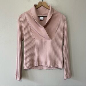 Nike Yoga Luxe Light Pink Ribbed Cover-Up - Size: Small